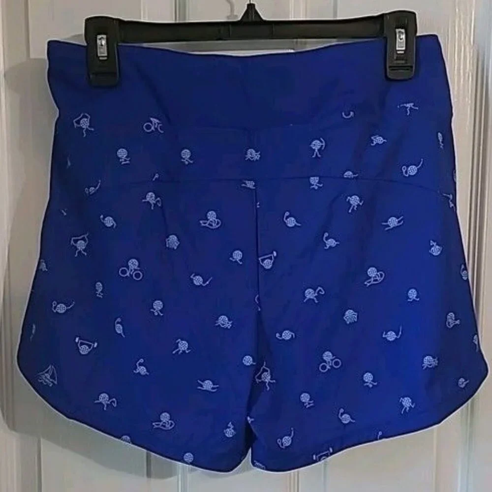 Nike Dri-FIT Team USA Womens Size Med Brief Lined Blue Running Shorts FN1185-417